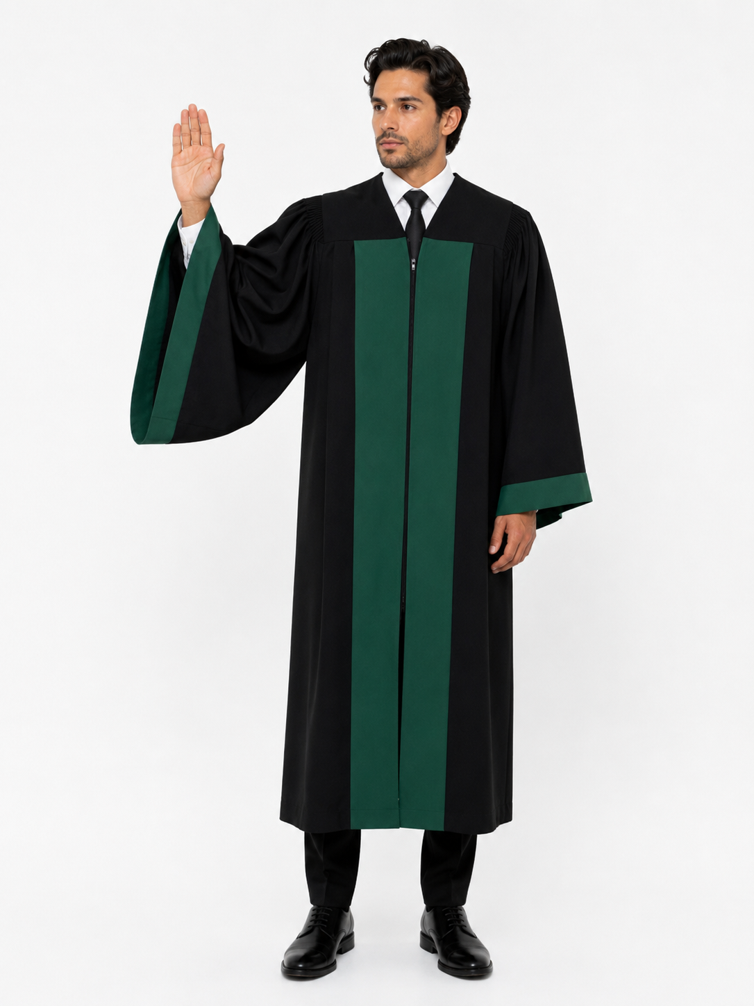 Alex & Nora Evess Unisex Lawyer Gown - Image 3