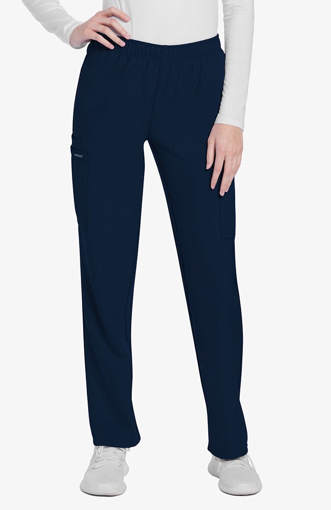long sleeve top & Pull-On Slim Leg CK Women's Scrub Set - Image 6