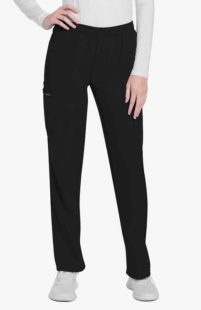 long sleeve top & Pull-On Slim Leg CK Women's Scrub Set - Image 14
