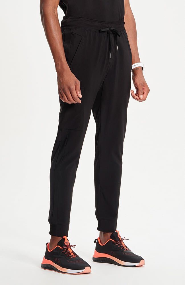 Panel Solid Top & Drawstring Jogger CK Infinity Men's Scrub Set - Image 18