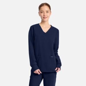 long sleeve top & Pull-On Slim Leg CK Women's Scrub Set